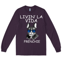 Plum Livin' la vida Frenchie Long Sleeve Tee - Bettercallsaul