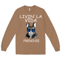 Toasted Coconut Livin' la vida Frenchie Long Sleeve Tee - Bettercallsaul