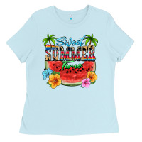 Baby Blue Sweet summer time Ladies Tee - FaDigitalArtStudio