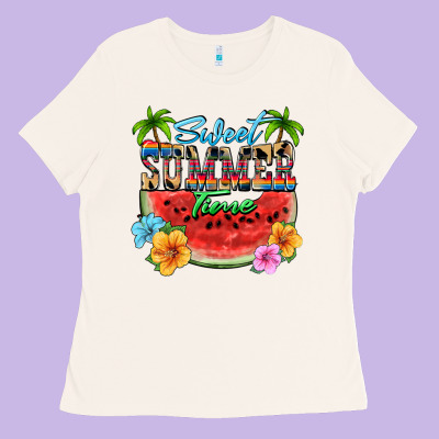 Sweet Summer Time Ladies Tee Designed By Fadigitalartstudio