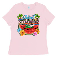 Bubblegum Pink Sweet summer time Ladies Tee - FaDigitalArtStudio