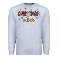 Heather Grey christmas vibes Premium Sweatshirt - JahusDesignShop