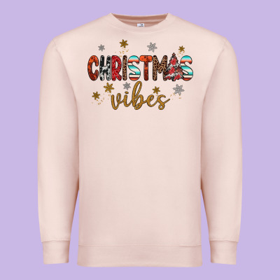Christmas Vibes Premium Sweatshirt Designed By Jahusdesignshop