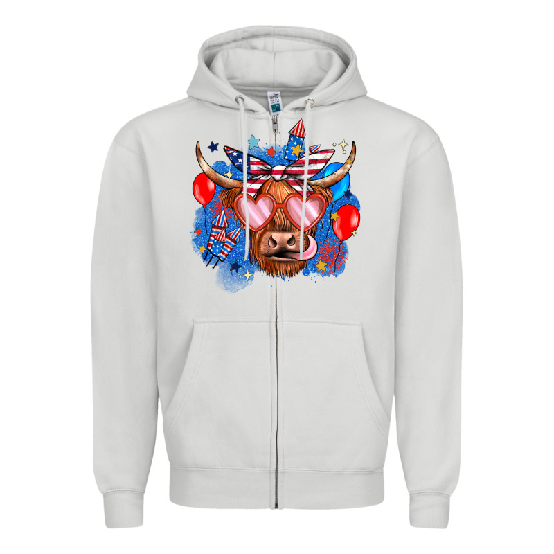 Western America Cow Zipper Hoodie by JahusDesignShop | Teevron