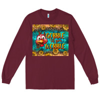 Burgundy gooble til you wobble tumbler Long Sleeve Tee - BundleAndBundleShop
