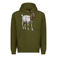 Army Green Boer Goat Premium Hoodie - LillyAllenDesigns