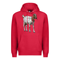 Cardinal Boer Goat Premium Hoodie - LillyAllenDesigns