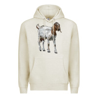 Oatmeal Heather Boer Goat Premium Hoodie - LillyAllenDesigns