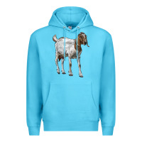 Ocean Blue Boer Goat Premium Hoodie - LillyAllenDesigns