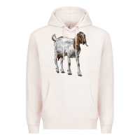 Pale Pink Boer Goat Premium Hoodie - LillyAllenDesigns