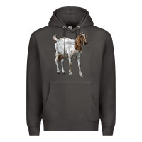 Smoke Boer Goat Premium Hoodie - LillyAllenDesigns