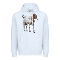 White Boer Goat Premium Hoodie - LillyAllenDesigns