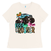 Bone Easter Day Monster truck Easter egg crusher Ladies Tee - OliviaCreatesArt