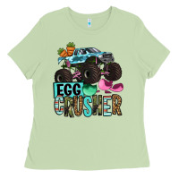 Matcha Easter Day Monster truck Easter egg crusher Ladies Tee - OliviaCreatesArt