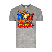 Cloud Rock Autism mom what's your superpower Mother's Day Vintage Tee - FaDigitalArtStudio