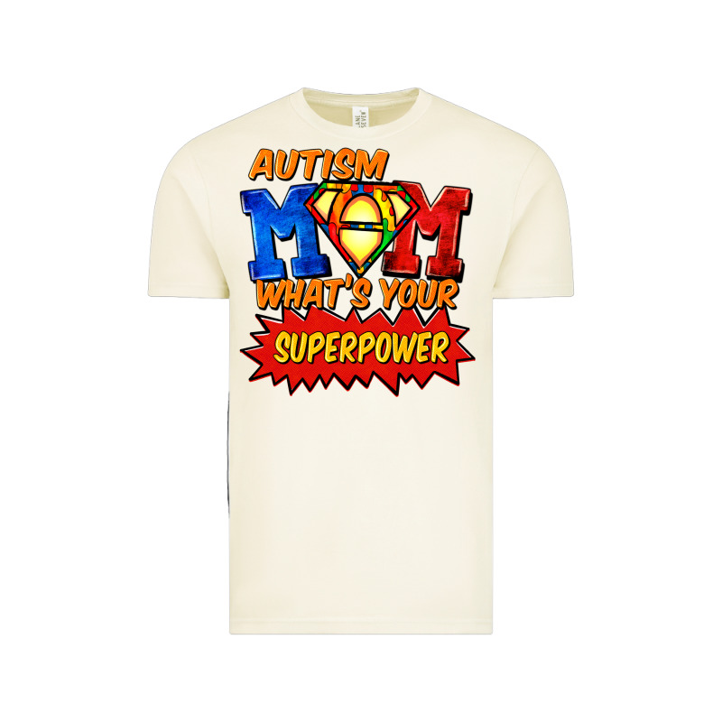 Autism Mom What's Your Superpower Mother's Day Vintage Tee by FaDigitalArtStudio | Teevron