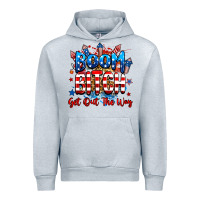 Heather Grey boom bitch get out the way Urban Hoodie - RanaPortraitStore