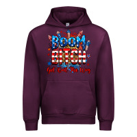 Mauve Wine boom bitch get out the way Urban Hoodie - RanaPortraitStore