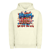 Pigment Pistachio boom bitch get out the way Urban Hoodie - RanaPortraitStore