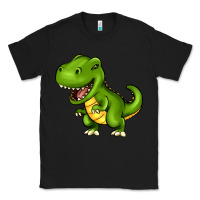 Black Cartoon T-Rex Classic Tee - HowdyJamesFarm