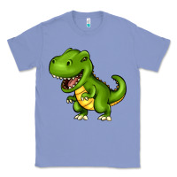 Colony Blue Cartoon T-Rex Classic Tee - HowdyJamesFarm
