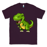 Plum Cartoon T-Rex Classic Tee - HowdyJamesFarm