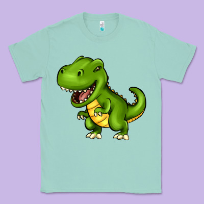 Cartoon T-rex Classic Tee Designed By Howdyjamesfarm