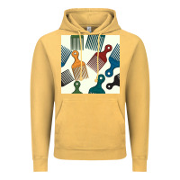 Vintage Mustard afro combs seamless patterns Vintage Hoodie - BundleAndBundleShop