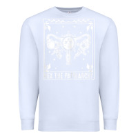 White womens hex the patriarchy uterus tarot card halloween feminist t shirt Premium Sweatshirt - maiPhamDesign
