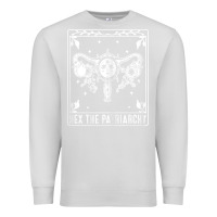 Dove Grey womens hex the patriarchy uterus tarot card halloween feminist t shirt Premium Sweatshirt - maiPhamDesign