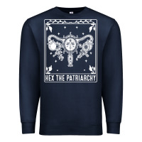 Womens Hex The Patriarchy Uterus Tarot Card Halloween Feminist T Shirt Premium Sweatshirt | Teevron