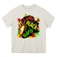 Cream i am black history Heavy Core Tee - CowGirlArtShop