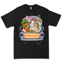 Black Happy Easter bunny truck Easter Day Premium Tee - CowGirlArtShop
