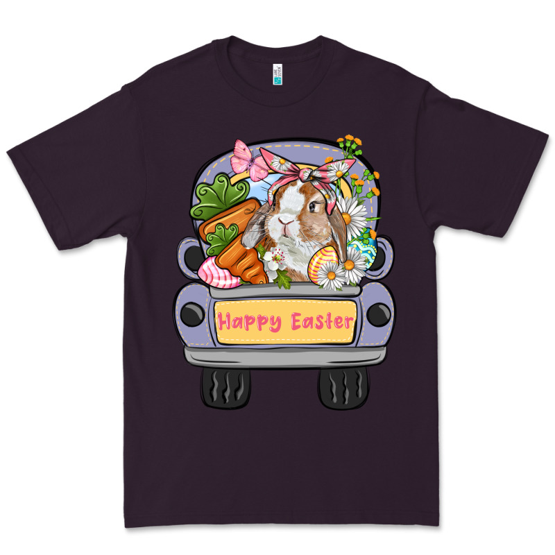 Happy Easter Bunny Truck Easter Day Premium Tee by CowGirlArtShop | Teevron
