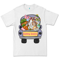 White Happy Easter bunny truck Easter Day Premium Tee - CowGirlArtShop