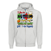 Dove Grey i have autism i can't say trick or treat Zipper Hoodie - JahusDesignShop