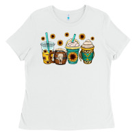White yellowstone coffee cups Ladies Tee - OliviaCreatesArt