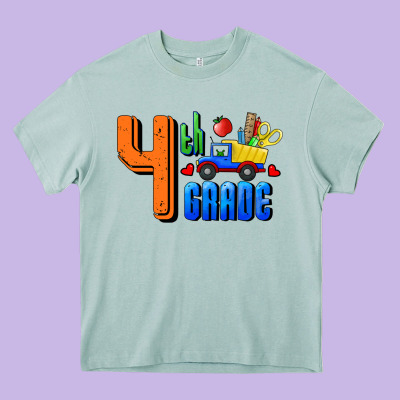 Fourth Grade Heavy Core Tee Designed By Ranaportraitstore