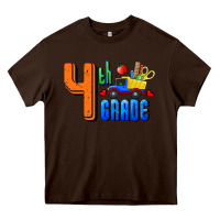 Chocolate Brown Fourth Grade Heavy Core Tee - RanaPortraitStore