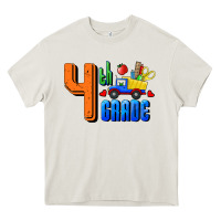 Cream Fourth Grade Heavy Core Tee - RanaPortraitStore