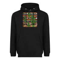 Black cactus gemstone coaster Heavyweight Hoodie - JahusDesignShop