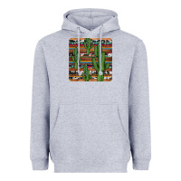Heather Grey cactus gemstone coaster Heavyweight Hoodie - JahusDesignShop