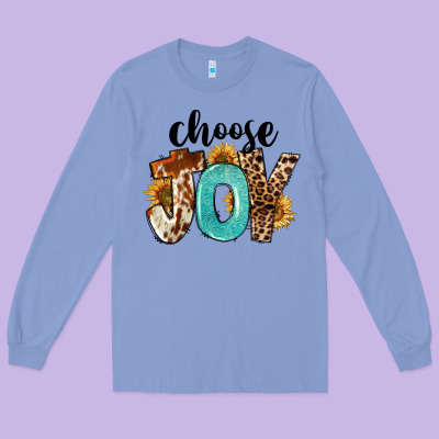 Choose Joy Long Sleeve Tee Designed By Fadigitalartstudio