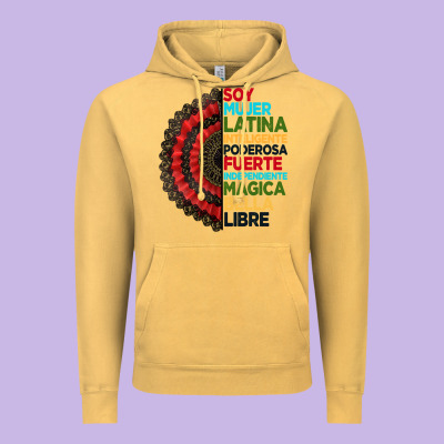 Hispanic Heritage Month Hand Fan Vintage Hoodie Designed By Bundleandbundleshop