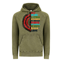 Vintage Olive hispanic heritage month hand fan Vintage Hoodie - BundleAndBundleShop