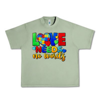 Oil Green love needs no words Urban Heavy Tee - FaDigitalArtStudio