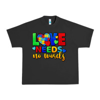 Pigment Black love needs no words Urban Heavy Tee - FaDigitalArtStudio
