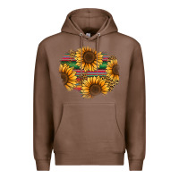 Chestnut sunflower leopard serape patch Premium Hoodie - Jasminsmagicworld