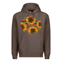 Coffee sunflower leopard serape patch Premium Hoodie - Jasminsmagicworld