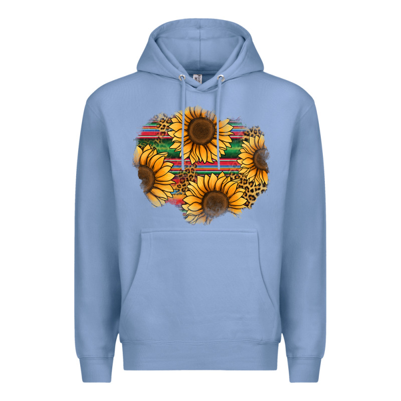Sunflower Leopard Serape Patch Premium Hoodie by Jasminsmagicworld | Teevron